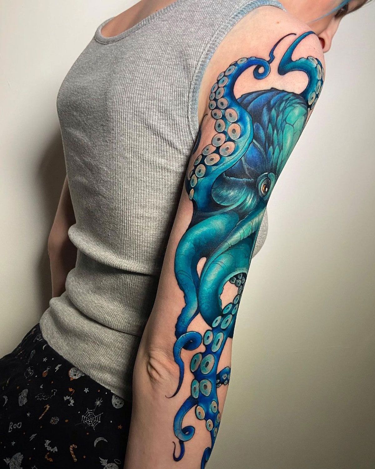 Realistic Octopus Tattoo