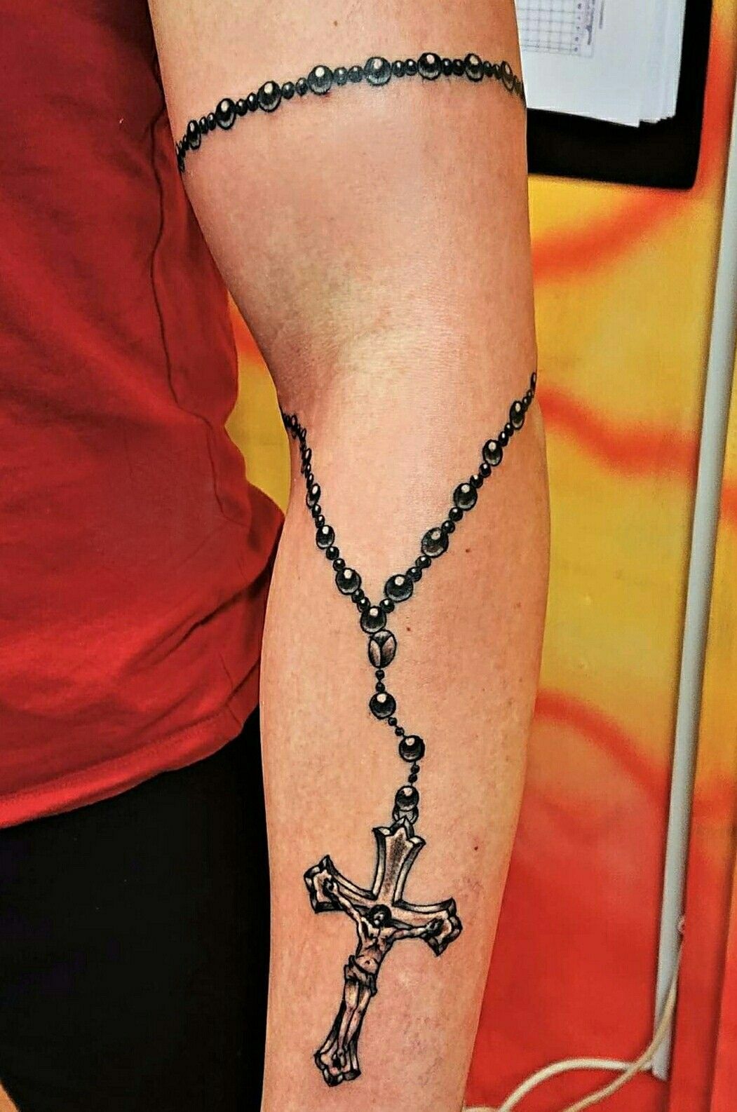 Rosary Cross Tattoo