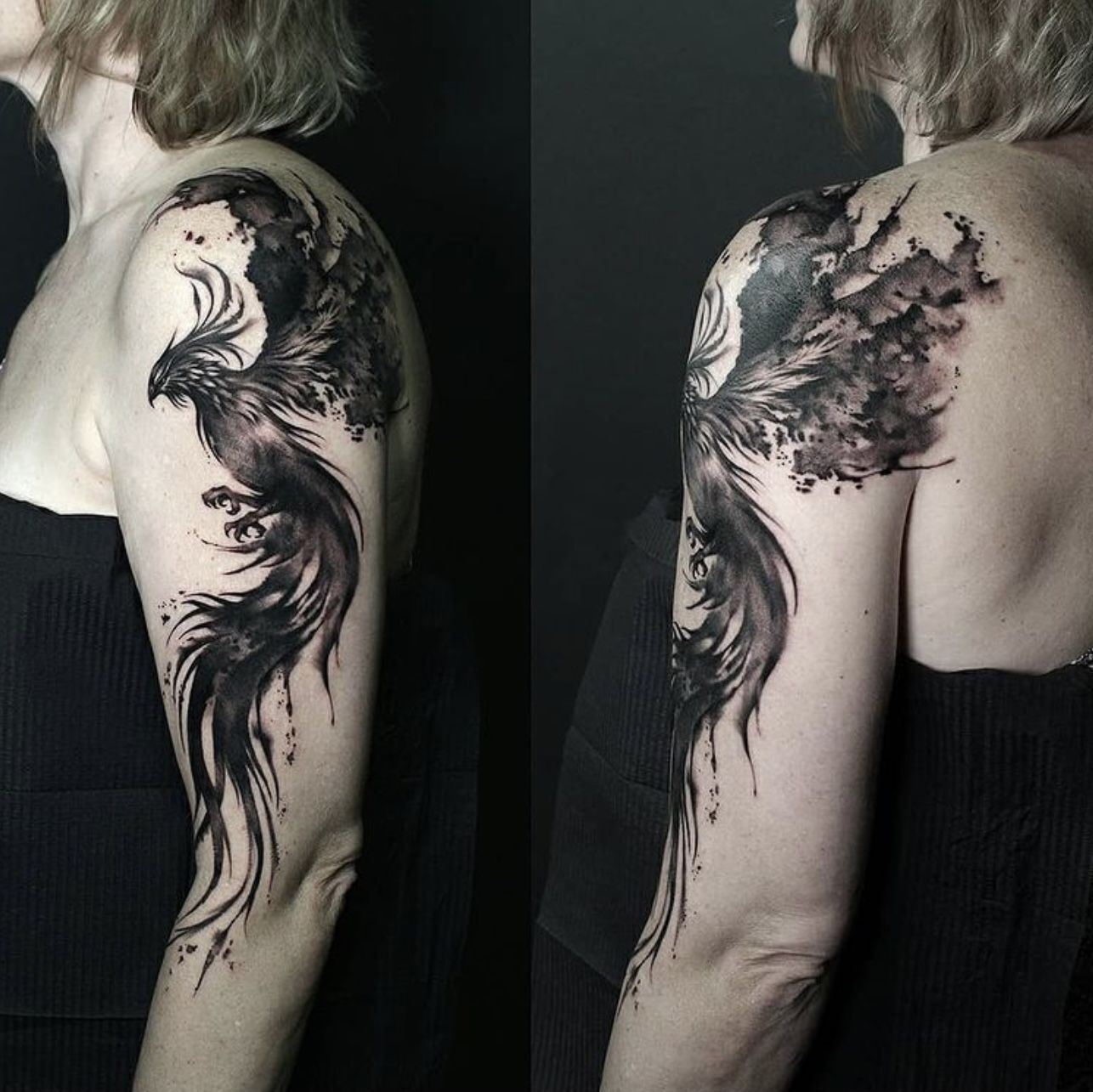 Dainty Phoenix Spine Tattoos – neartattoos