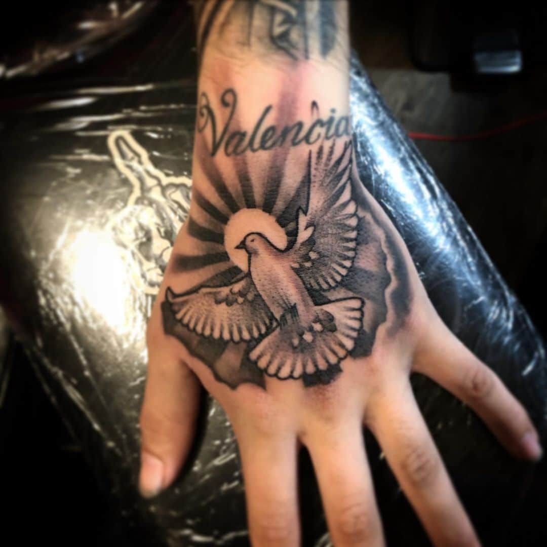 Dove Tattoo On Hand